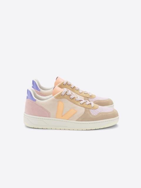 VEJA V-10 SUEDE MULTICO PEACH