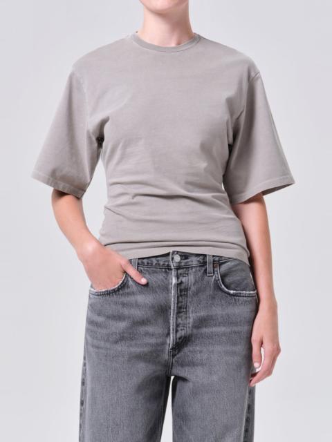 AGOLDE STOREY TEE IN DRAB