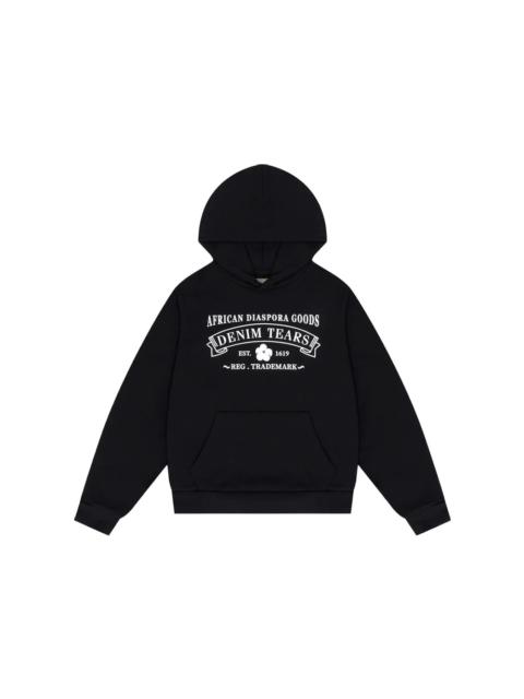 DENIM TEARS Denim Tears ADG Hooded Sweatshirt Black