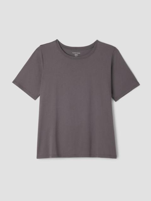 EILEEN FISHER Organic Pima Cotton Jersey Round Neck Tee