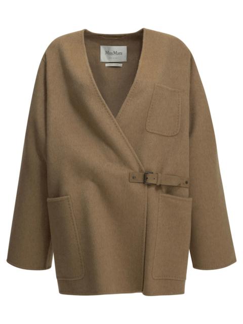 Max Mara Max Mara Short Coat Camel Mohair Beige