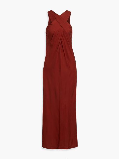 DIANE VON FURSTENBERG Alia draped crepe de chine maxi dress