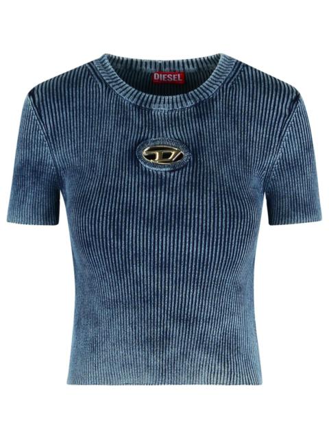 Diesel Diesel 'M-Anchor' Dark Blue Cotton T-Shirt Women