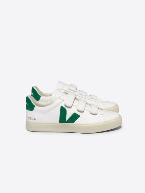 VEJA RECIFE LEATHER WHITE EMERAUDE