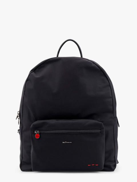 KITON CIRO PAONE - Kiton Ciro Paone Nylon Backpack With Metal Logo On The Bottom