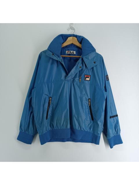 Other Designers Vintage 80s Fila x Goretex Light Jacket With Hidden Hoodie