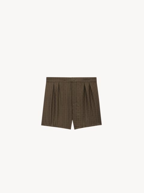 SAINT LAURENT SAINT LAURENT PAJAMA SHORTS IN SILK TWILL