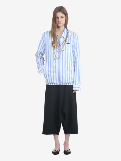 N°21 STRIPED ZIP-UP SHIRT JACKET