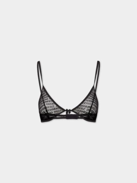 DSQUARED2 ALLOVER LOGO TRIANGLE BRA