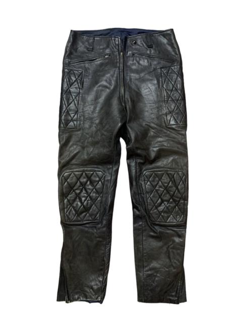Vintage Leather Biker Padding Pants