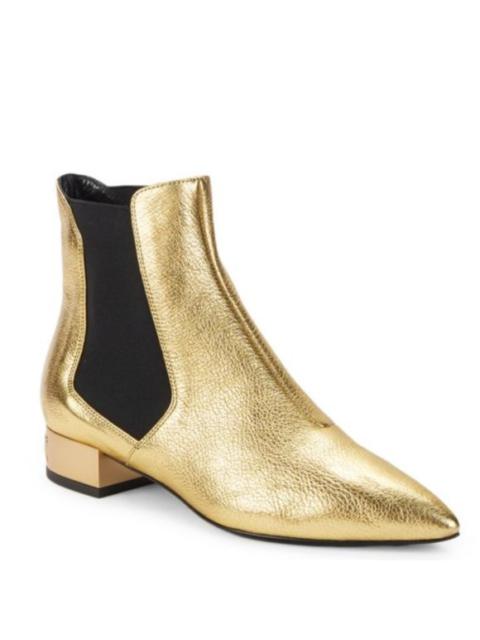 Moschino MOSCHINO Metallic Leather Chelsea Boots