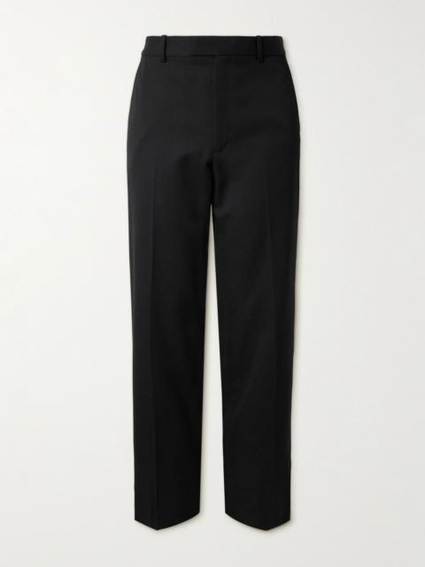 NILI LOTAN Fritz Straight-Leg Wool-Twill Trousers Black