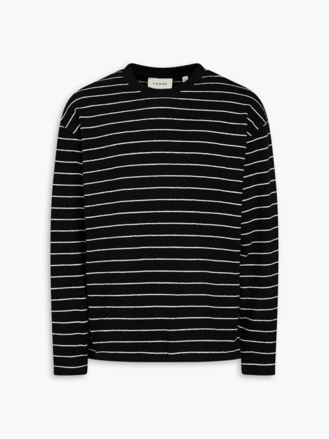 FRAME Striped cotton-jersey T-shirt