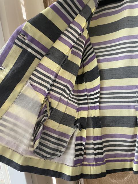 Vintage 1930s 40s Art Deco Silk Striped Jacket 