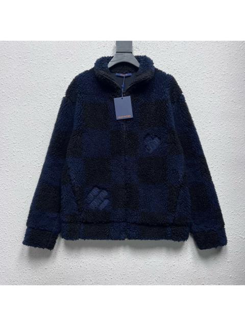 Louis Vuitton Louis Vuitton Nigo Black and Blue Checkerboard Teddy Jacket