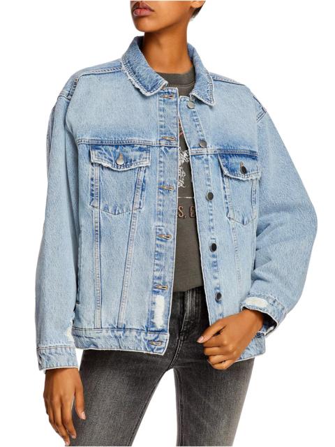 ANINE BING Rory Denim Jacket in Vintage Blue