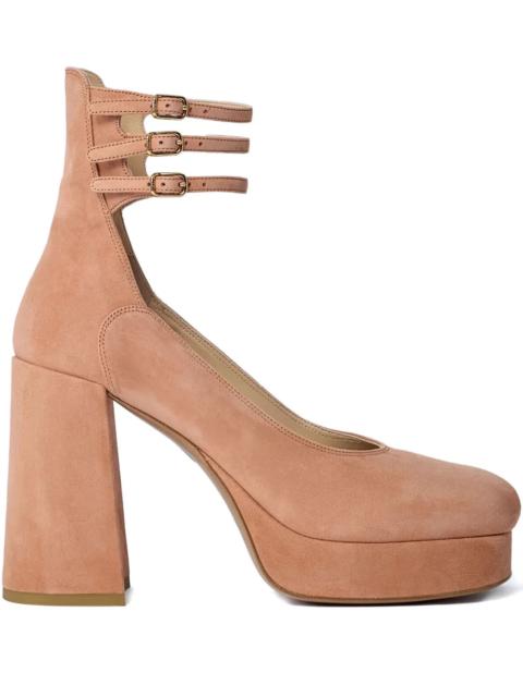 Chloé Loti Platform Pump in Peachy Pink