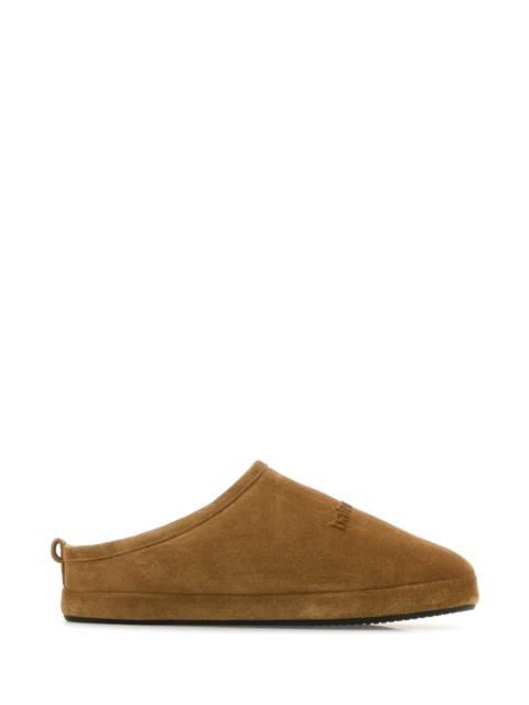 BALENCIAGA Balenciaga Men Camel Suede Alaska Ankle Slippers