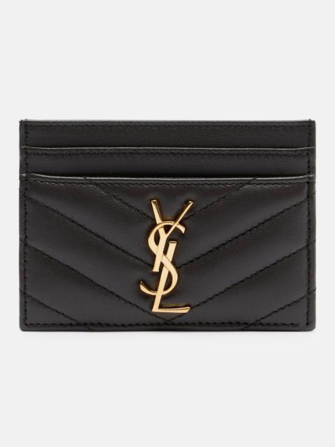 SAINT LAURENT Cassandre matelassé leather card holder