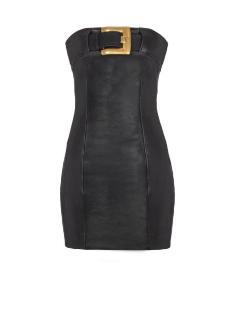 Balmain Bustier dress with belt detail