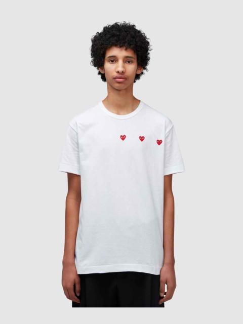 Comme des Garçons PLAY Horizontal hearts t-shirt