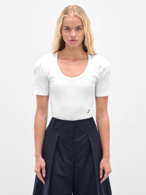 JACQUEMUS White 'Le Body Ovalo' Bodysuit