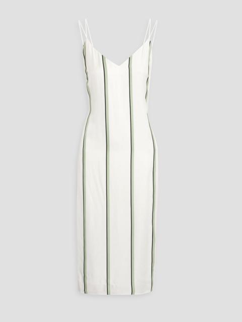 Other Designers Aita striped satin dress