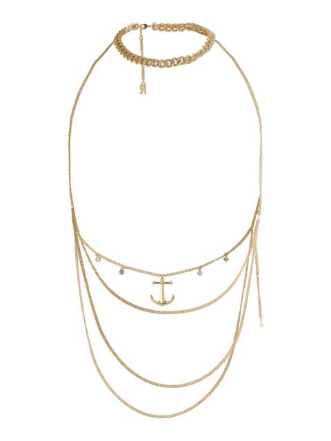 rabanne Layered Gold-Tone Chain Necklace gold