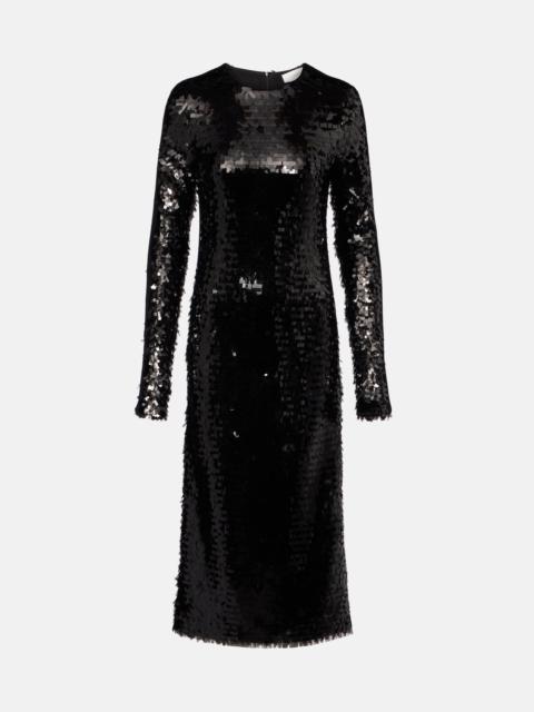 Sportmax Elleni sequined jersey midi dress