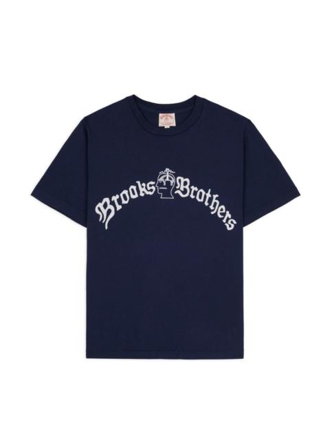 BRAIN DEAD Brooks Brothers California Tubular T-shirt - Navy