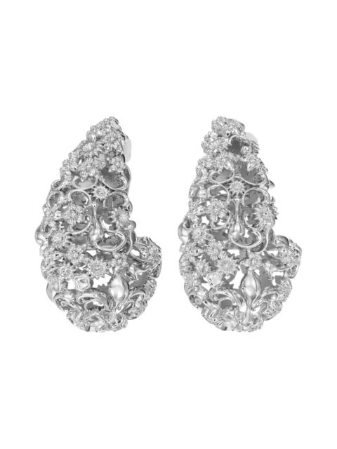 TORY BURCH Tory Burch Filigree Wave Earrings in Tory Silver at Nordstrom