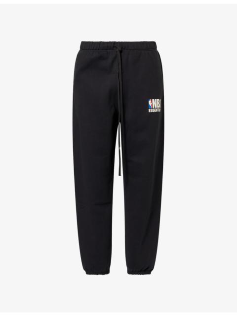 ESSENTIALS FOG x ESSENTIALS x NBA Brand-Print Wide-Leg Cotton-Blend Jogging Bottoms