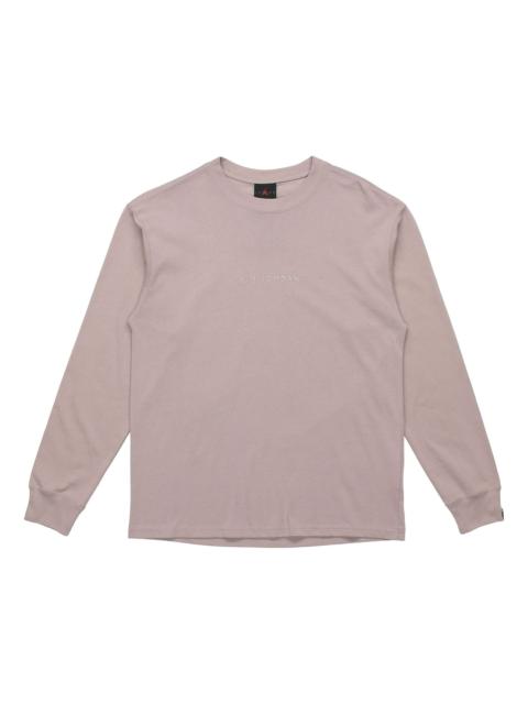 Jordan Air Jordan Back Logo Round Neck Pullover Long Sleeves Yellow DO2319-245