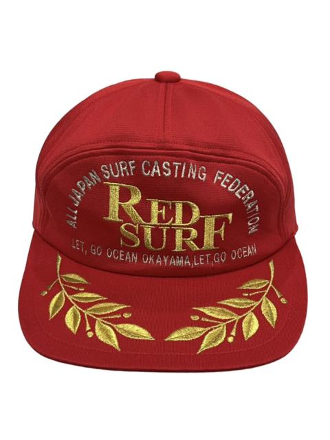 Other Designers Japanese Brand - 90’s REDSURF ALLJAPAN SURF CASTING FEDERATION 7 Panel Hat