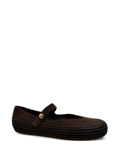 Loewe Loewe Paula's Ibiza Women Rio Suede And Rafia Ballets