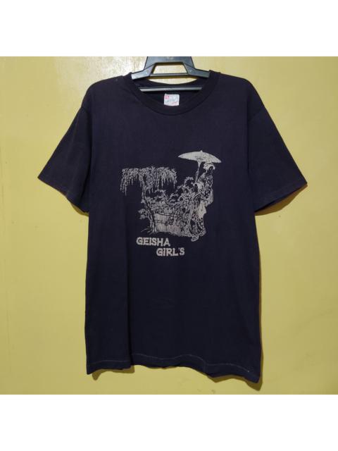 Tshirts Vintage United Sports Geisha Girl's Single Stitch