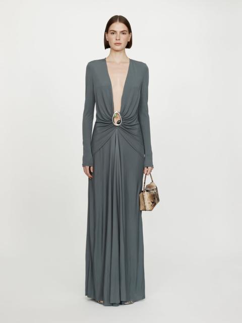 CHRISTOPHER ESBER Orica Crystal Ruched L/S Dress