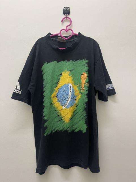 adidas Rare Vintage FIFA WORLD CUP France 1998 BRAZIL Adidas Tee