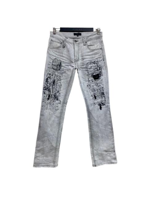 Other Designers IN THE ATTIC White Denim Distressed Jeans