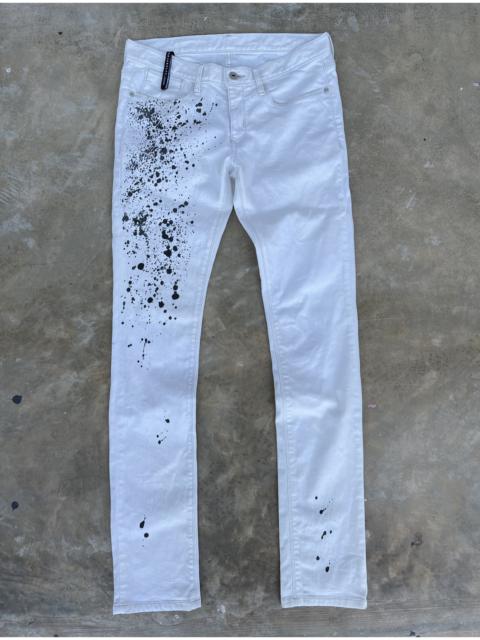 Neil Barrett Black Barret by Neil Barret splash paint art skinny jeans