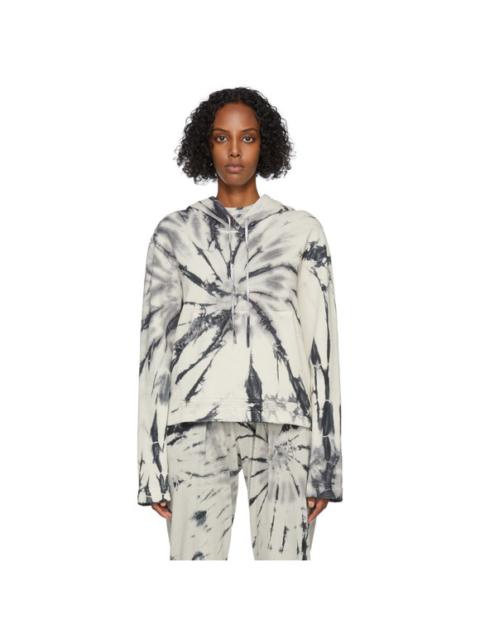 Other Designers Raquel Allegra Tie-Dyed Gray & Navy Hoodie Size 0