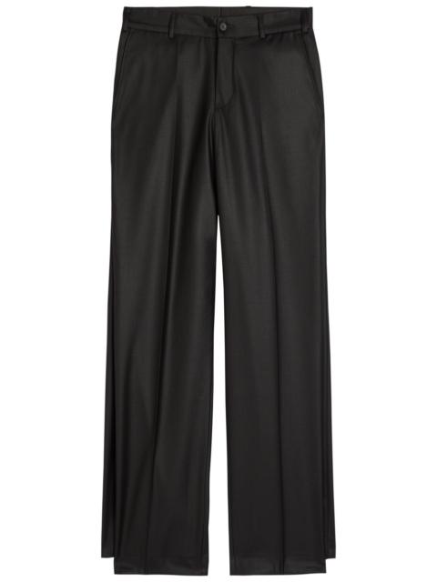 BETTTER Bettter Double Leg Layered Wool-blend Trousers