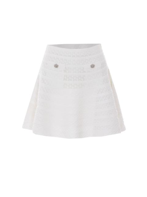 self-portrait Self Portrait Women Pointelle Knit Mini Skirt