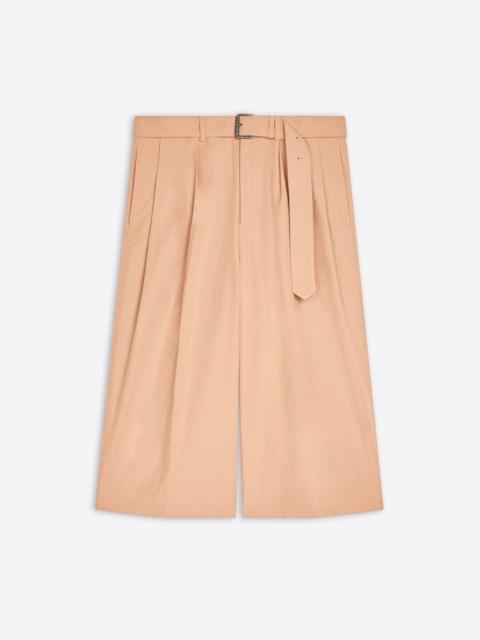 Dries Van Noten BELTED COTTON POPLIN SHORTS