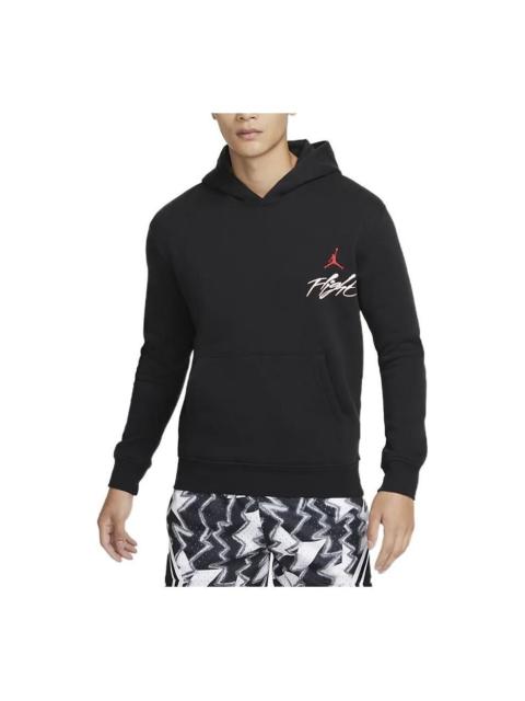 Jordan Air Jordan Graphic Fleece Pullover Flight Hoodie 'Black' DQ7506-011