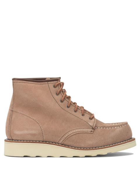Other Designers Red Wing Shoes "6'' Moc Toe 3319 Dusty Rose Abilene" Lace-up Ankle Boots