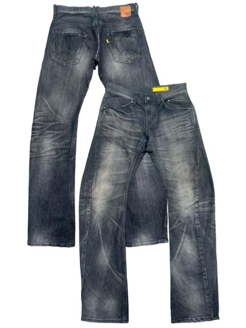 Other Designers Vintage Edwin Function Black Curve Denim Jeans 30x34