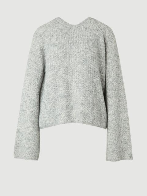 KAREN MILLEN Sequin Knit Tie Bow Jumper