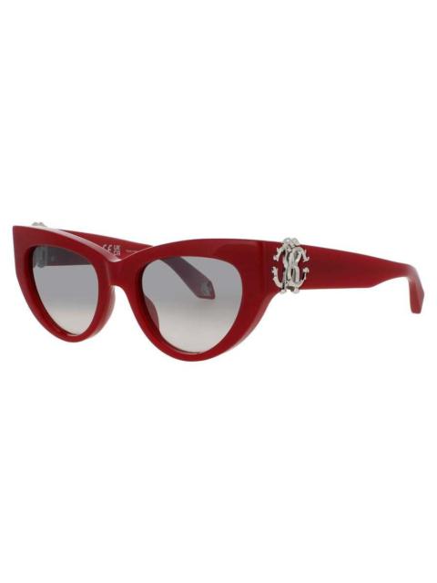 Roberto Cavalli Roberto Cavalli Men's Grey Rectangular Sunglasses RCSRC017M9EZX
