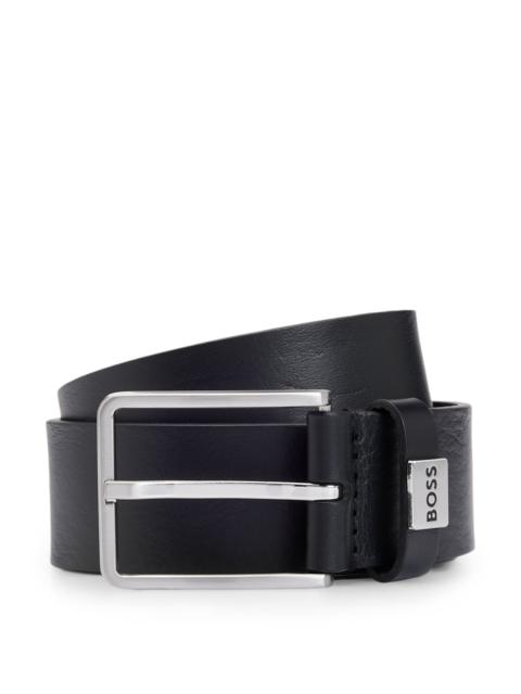 BOSS LOGO-KEEPER BELT IN ITALIAN LEATHER